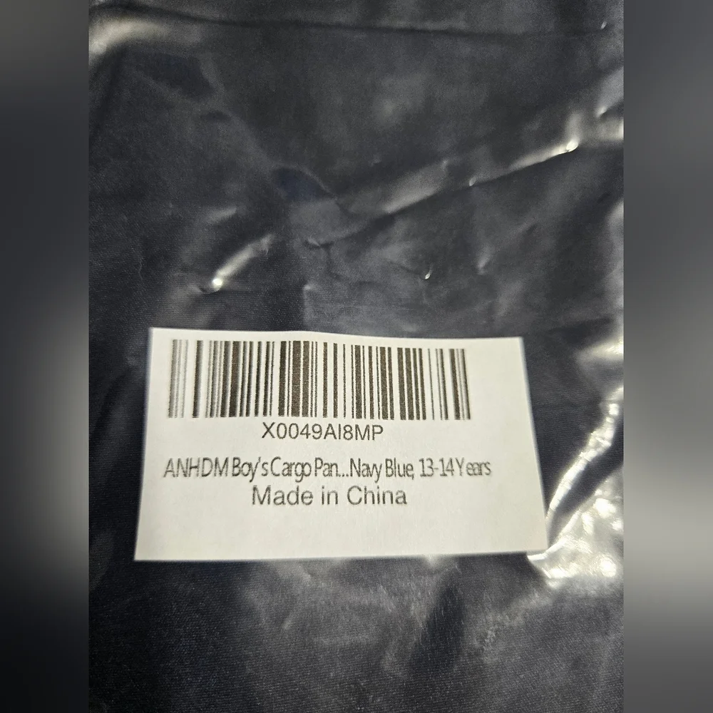 Cargo Jogger‎ Youth Quick Dry Athletic Pants Lightweight Pocket 13-14 NEW
